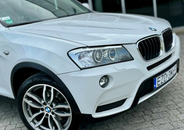 BMW X3 cena 72900 przebieg: 139000, rok produkcji 2014 z Torzym małe 781